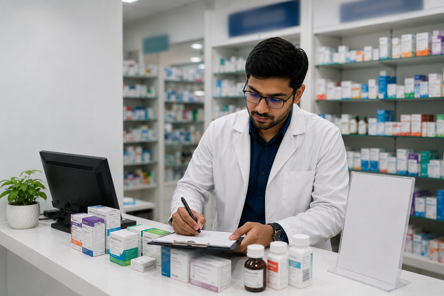 Pharmacy and medicine stock compliance for drug license approval