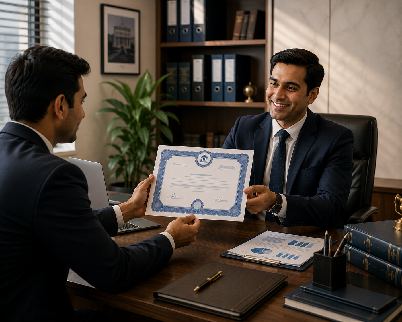 Company shareholder ownership document and compliance records