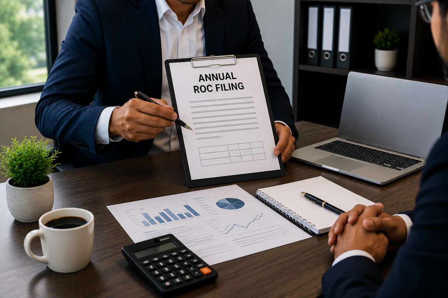 Corporate annual compliance and ROC filing process on MCA portal